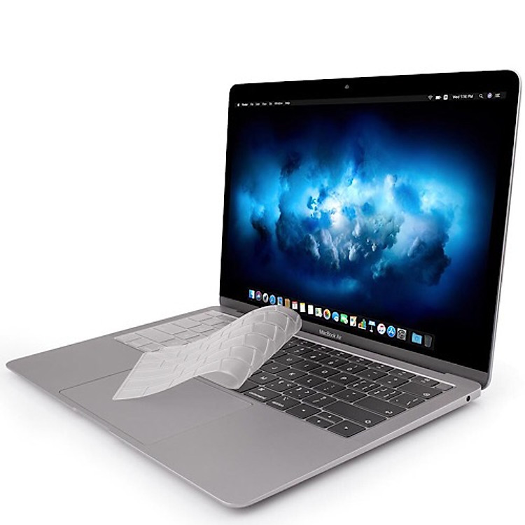 Miếng phủ bàn phím cho MacBook Air 13 inch (Retina 2018 - 2019) hiệu JCPAL FitSkin Tpu siêu mỏng 0.2mm - Hàng nhập khẩu