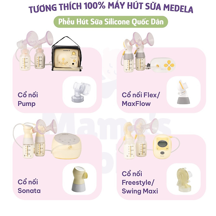 Phễu Hút Sữa Silicone Mama's Choice 27mm Chính hãng Giá tốt - Hình ảnh 5