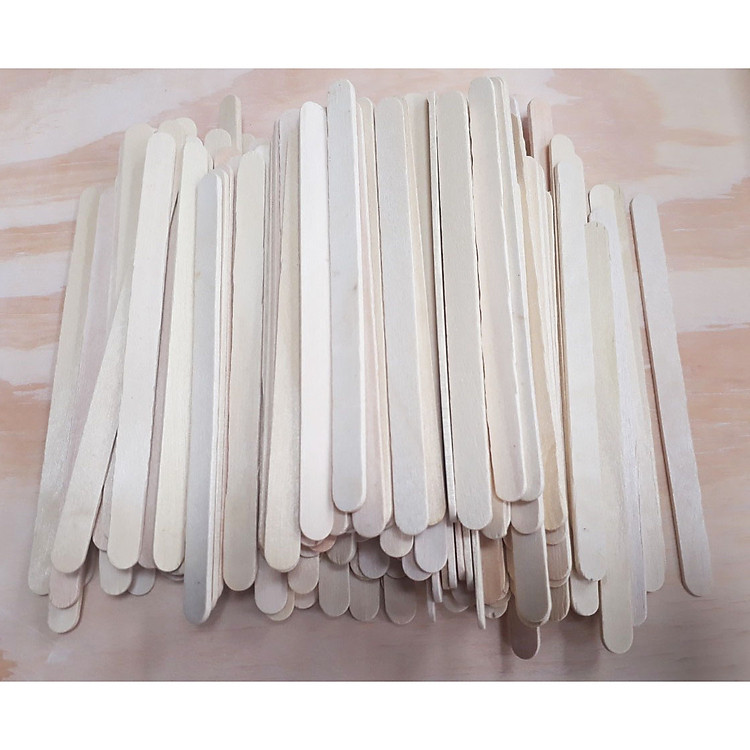 Que kem dài 11,5cm 500Gr tặng thêm 70 que kem size nhỏ que kem dùng làm các vật dụng handmade như mô hình nhà, hộp bút bằng que kem ...