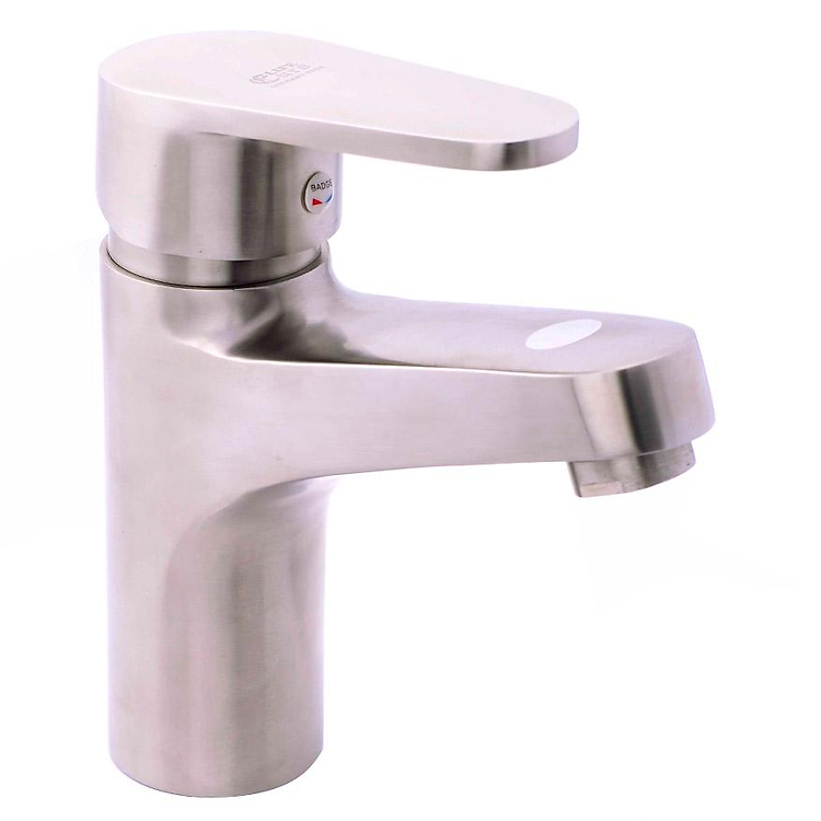 Vòi lavabo nóng lạnh Inox SUS 304 Eurolife EL-1102 (Trắng vàng)