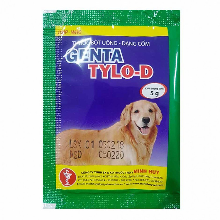 Bột cốm trị tiêu chảy ói mửa bỏ ăn cho chó - Gói 5 gam