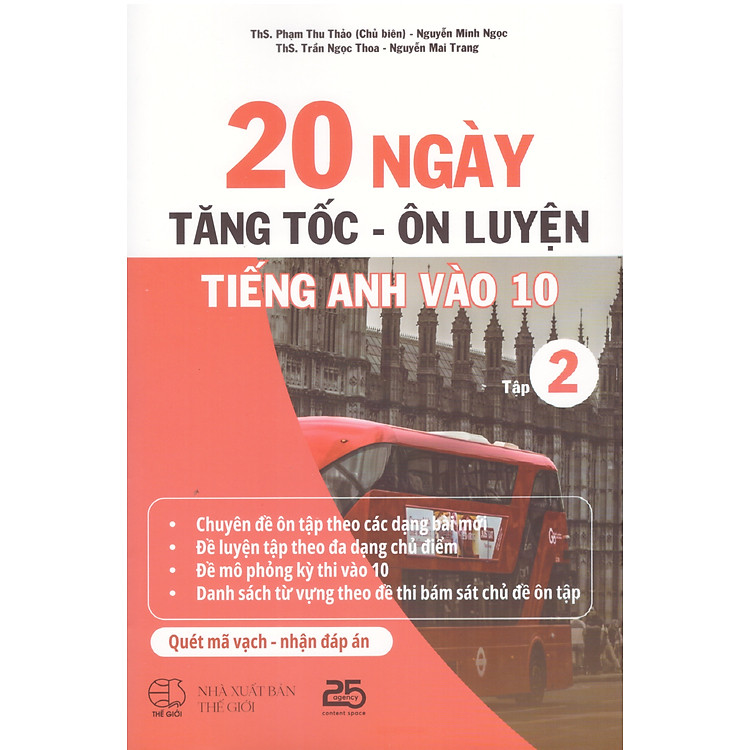 20 Ngày Tăng Tốc - Ôn Luyện Tiếng Anh Vào 10 (Tập 2)