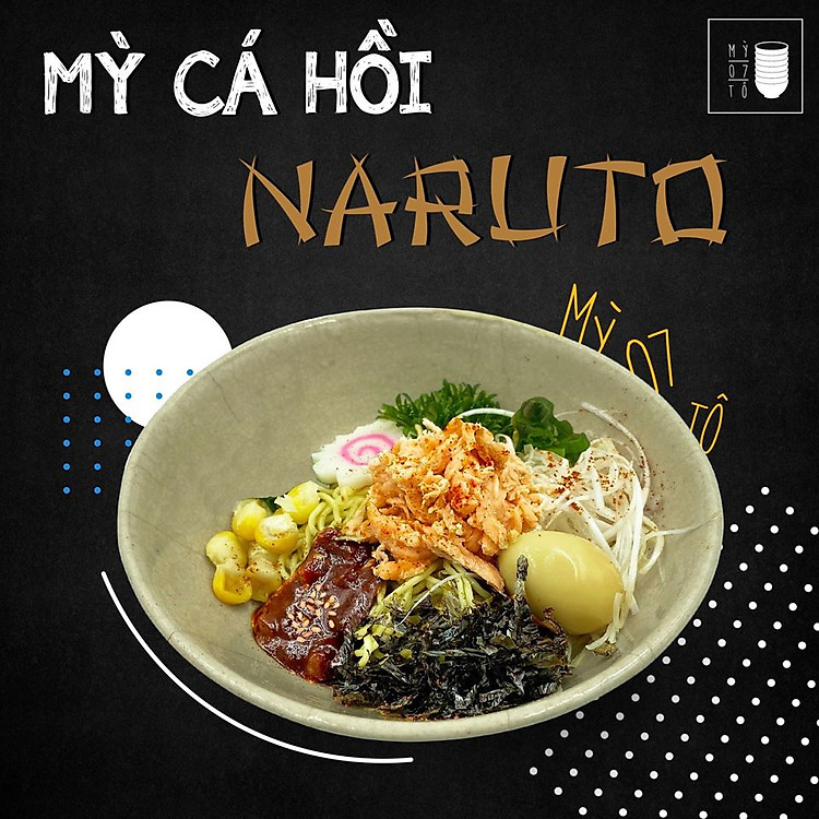 Mỳ 7 Tô - Combo Mỳ Naruto + 01 Ly Sữa Bò Kobe Đường Đen
