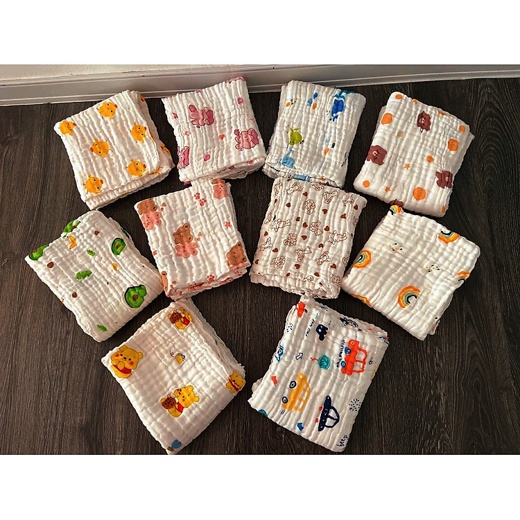 Khăn xô nhăn MANNY cotton mềm mại Chính hãng Ưu đãi - Hình ảnh 5