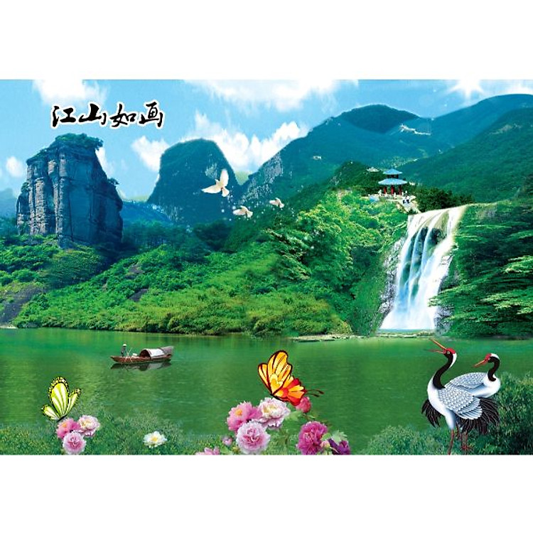 Giấy dán tường - Thác nước T98