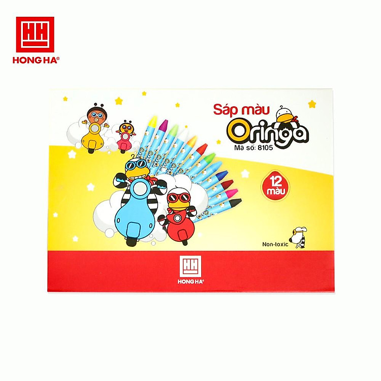 Sáp màu Hồng Hà Oringa (12 màu)