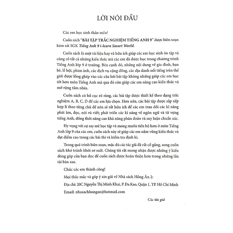 Bài Tập Trắc Nghiệm Tiếng Anh 9 - Có Đáp Án - Ảnh 6