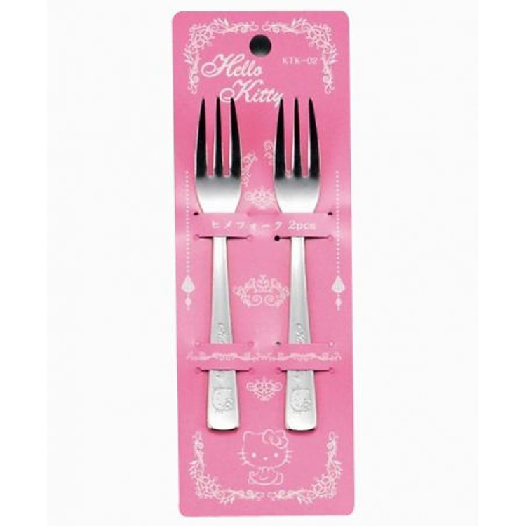 Set 2 dĩa inox hình Hello Kitty nội địa Nhật Bản