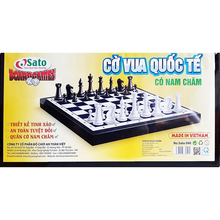 Cờ vua nam châm cao cấp Sato Chính hãng Tiết kiệm - Hình ảnh 3