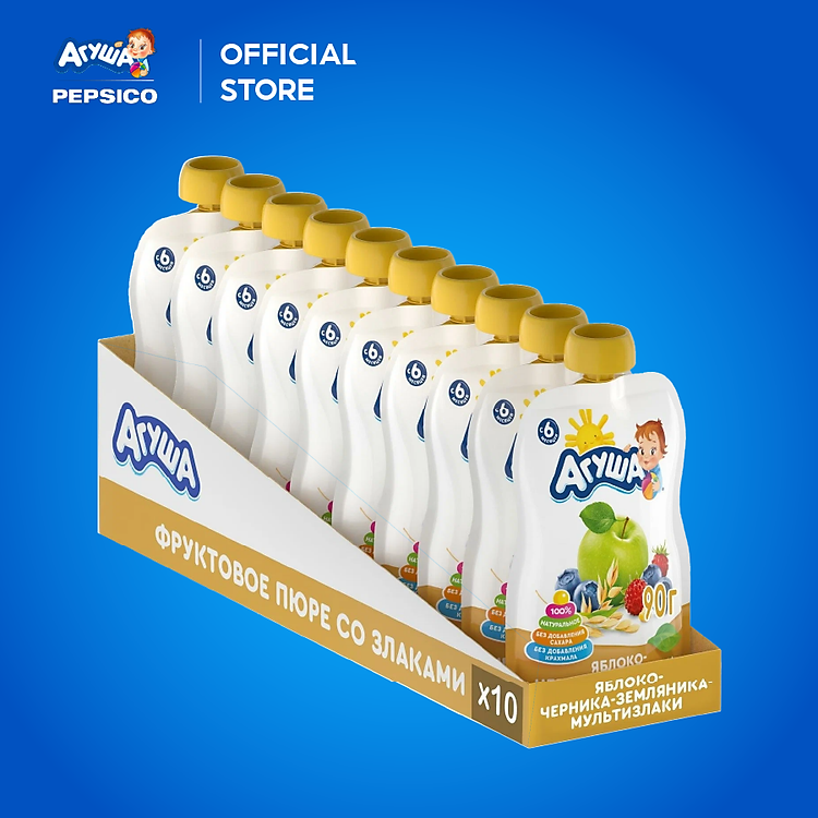 Mua Thùng 10 Gói Trái Cây Nghiền Agusha Giá tốt