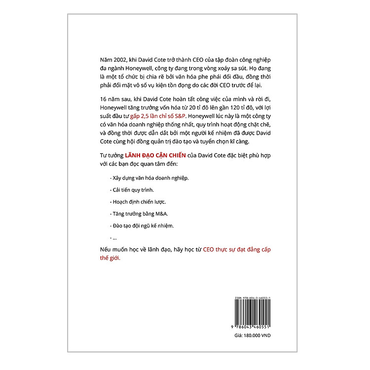Lãnh đạo cận chiến - Vực dậy công ty đang gặp khó khăn bằng văn hóa doanh nghiệp và chiến lược M&A - Ảnh 2