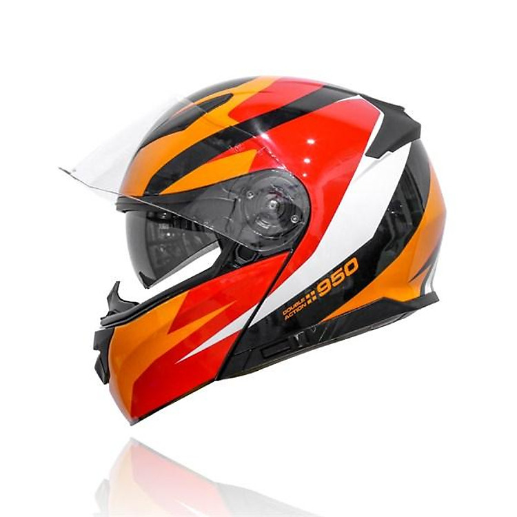 Mũ Bảo Hiểm Fullface Lật Hàm Hai Kính YOHE 950