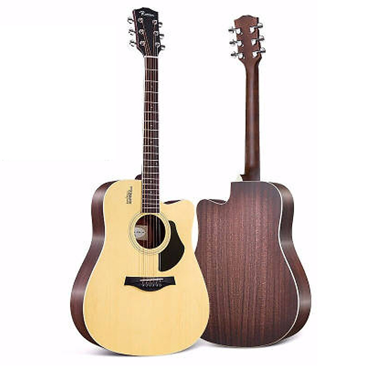 Đàn Guitar Acoustic Rosen G13 Màu Gỗ Dáng D (Size 41) - Phân phối Chính Hãng - Kèm móng gảy DreamMaker