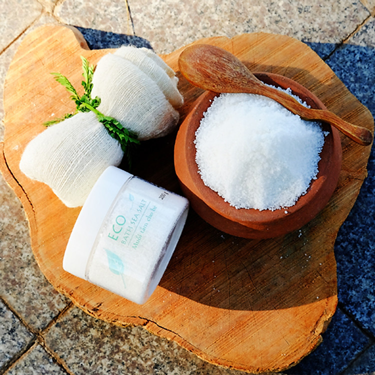 Muối Tắm Bé ECO 200g - Muối Tắm Bé Thảo Dược 100% Tự Nhiên