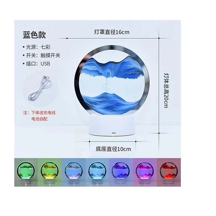 Đồng hồ cát (màu xanh dương) - Ảnh 3