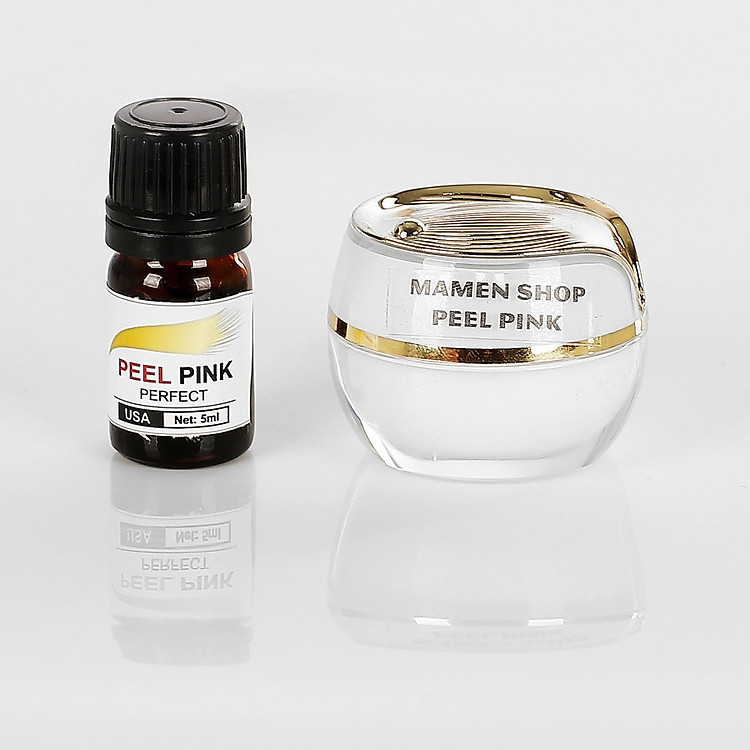 Bộ Sản Phẩm Tẩy tế bào Peel Pink Mamen (1 Peel 5ml + 1 Dưỡng trắng 5g) - hỗ trợ điều trị Thâm Nách, hỗ trợ điều trị Thâm Môi, Làm Hồng Nhũ Hoa, Bikini