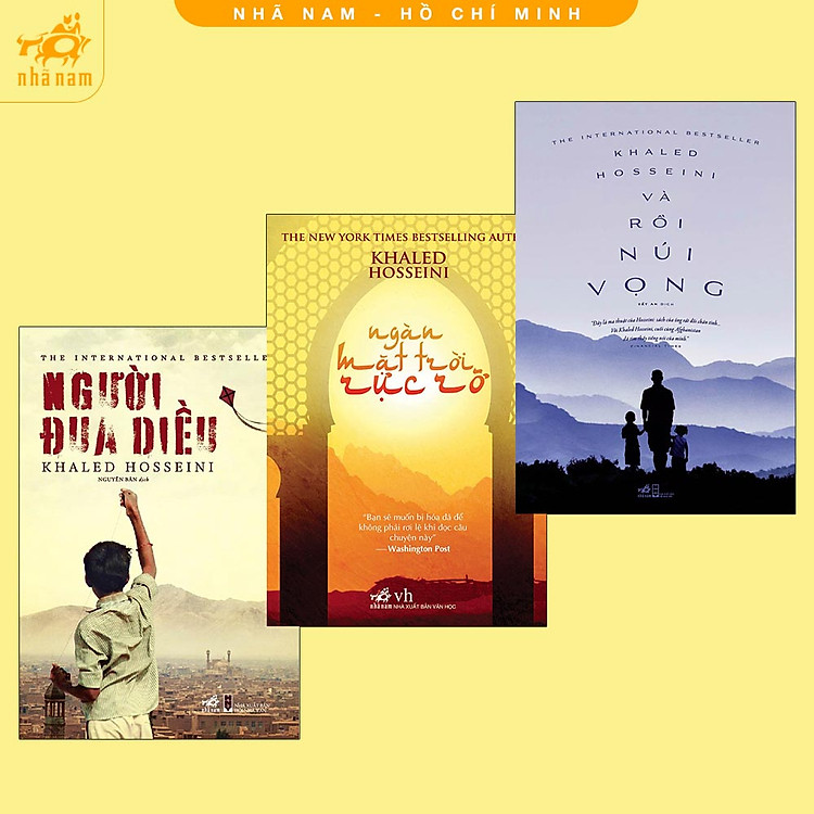 Sách - Combo Người đua diều - Ngàn mặt trời rực rỡ - Và rồi núi vọng (Nhã Nam HCM)