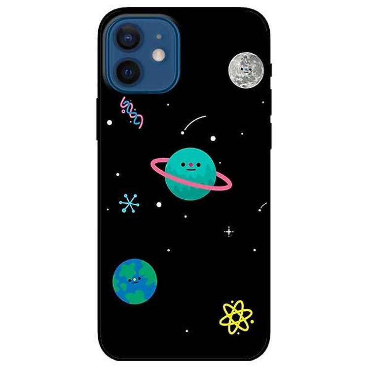 Ốp lưng dành cho Iphone 11 - 11 Pro - 11 Pro Max mẫu Hành Tinh Nền Đen