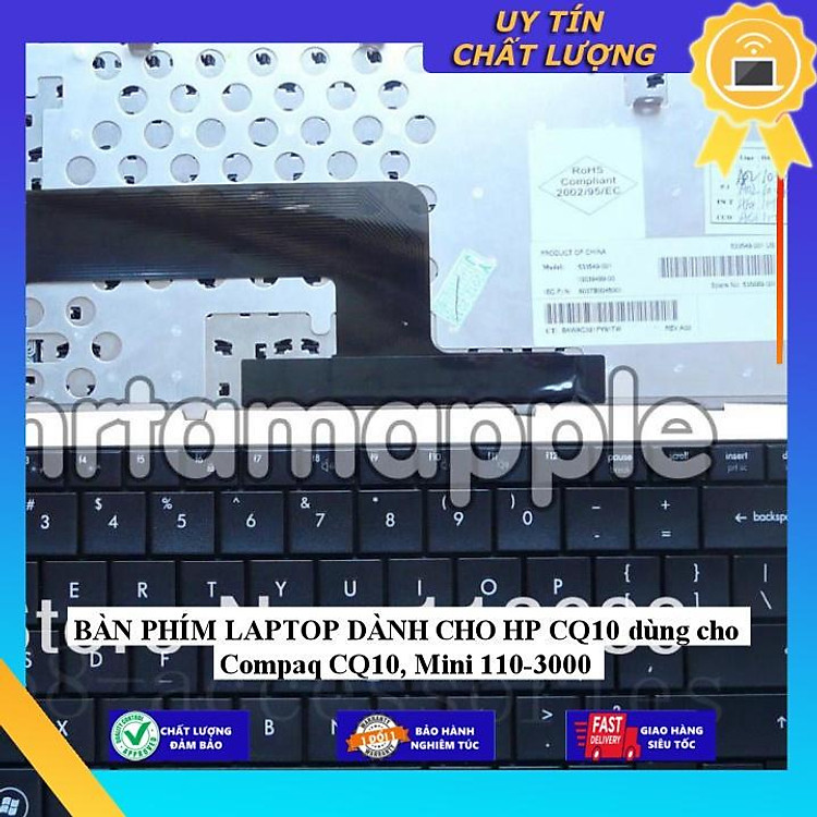 BÀN PHÍM LAPTOP dùng cho HP CQ10 dùng cho Compaq CQ10 Mini 110-3000 - Hàng Nhập Khẩu New Seal