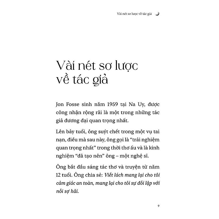 Ánh Sáng Trắng - Jon Fosse - Nobel Văn Học 2023 - Ảnh 3