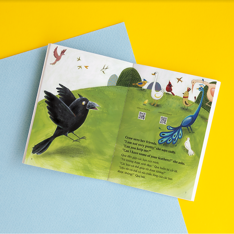 Học tiếng Anh cùng truyện ngụ ngôn Aesop - Con Quạ và những chiếc lông - Ảnh 3