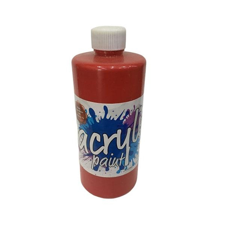 Chai Màu Vẽ Acrylic 300ml – Đỏ