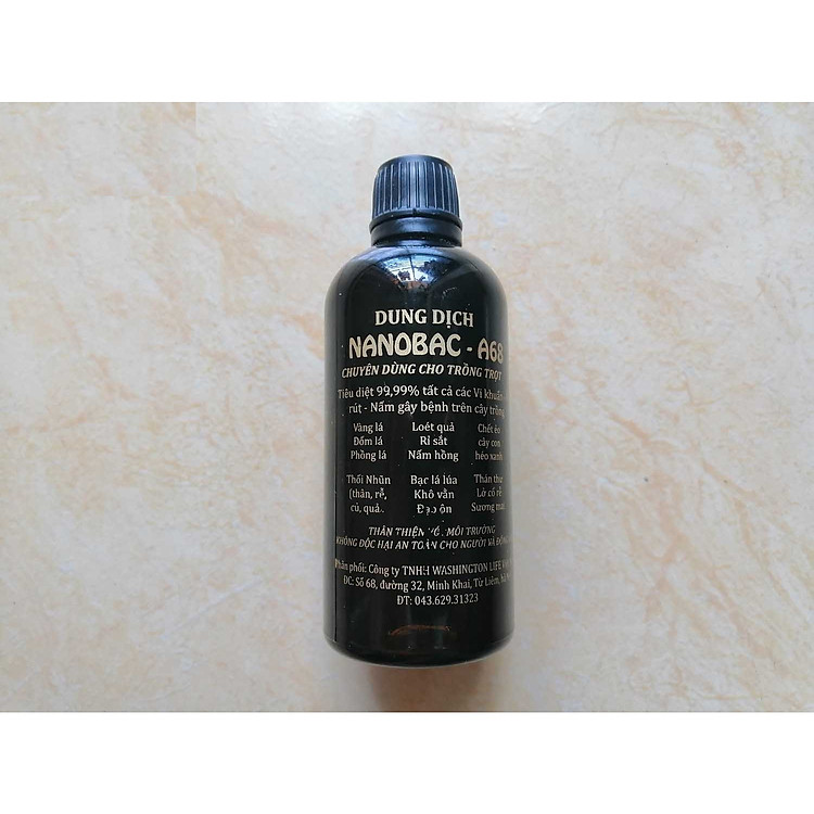 DUNG DỊCH NANOBAC A68 - TIÊU DIỆT 99,99% VI KHUẨN, VI RÚT, NẤM GÂY BỆNH TRÊN CÂY TRỒNG!