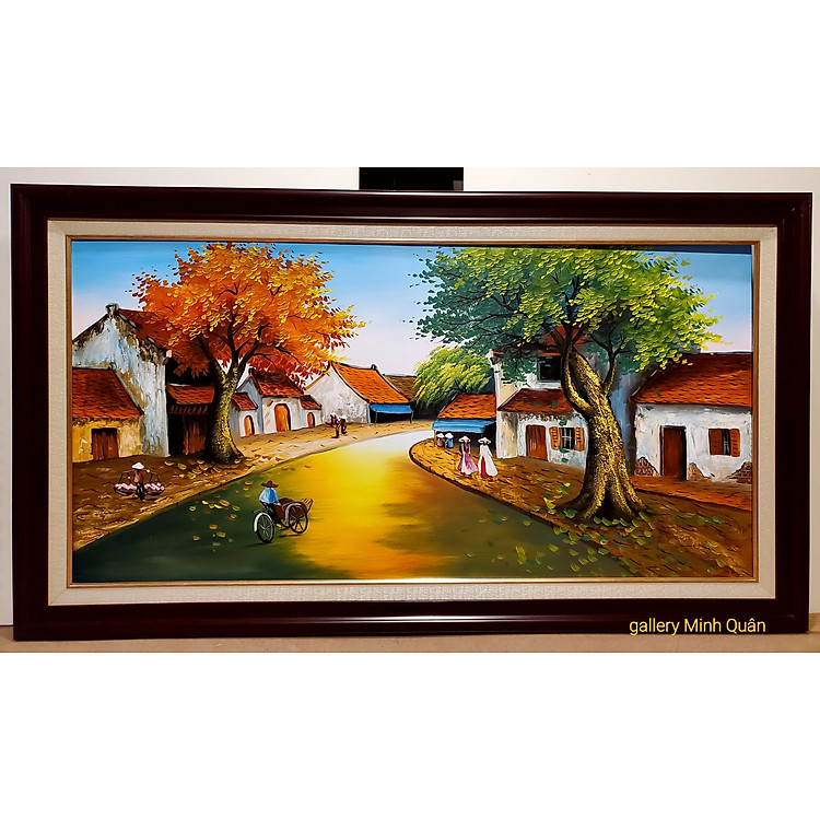 TRANH VẼ SƠN DẦU - PHỐ CỔ HÀ NỘI
