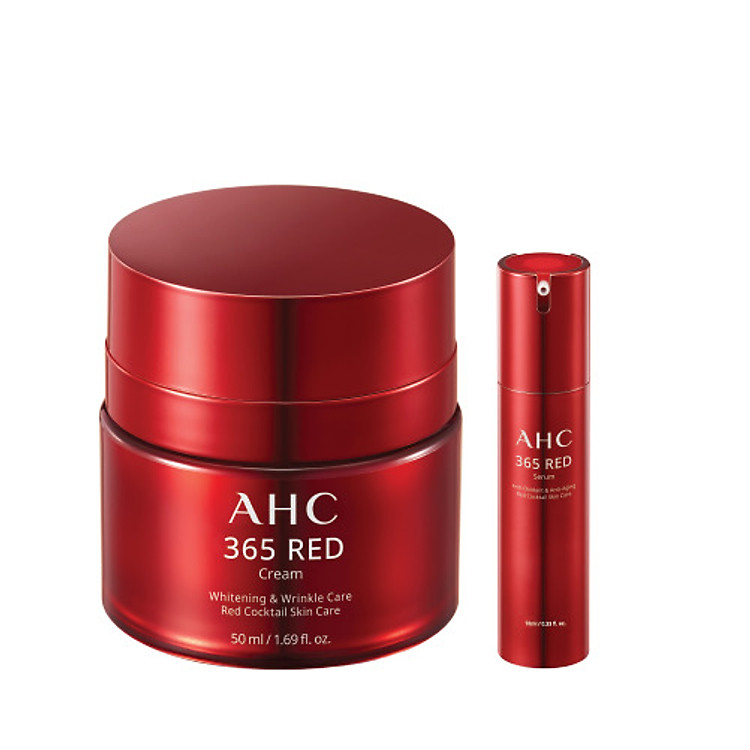 Kem Dưỡng Chống Lão Hóa AHC 365 Red Cream 50ml - Tặng Tinh Chất Chống Lão Hóa AHC 365RED Serum 10ml