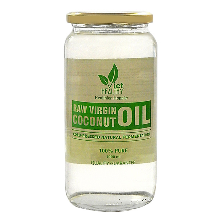 Dầu Dừa Tinh Khiết Lên Men Tách Lạnh Viet Healthy Lọ 1000ml