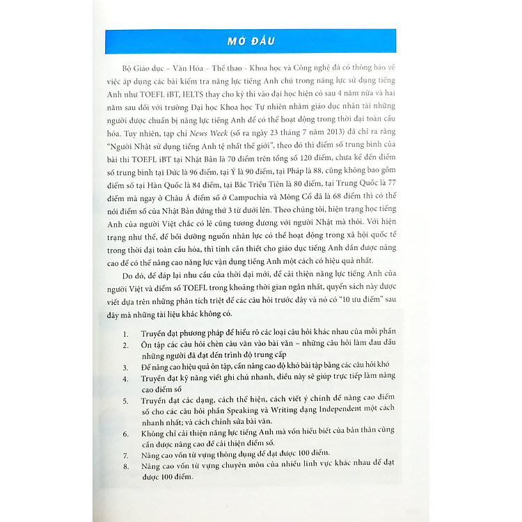 10 Ngày Tập Trung Ôn Tập Cho Bài Thi Toefl IBT - Ảnh 2