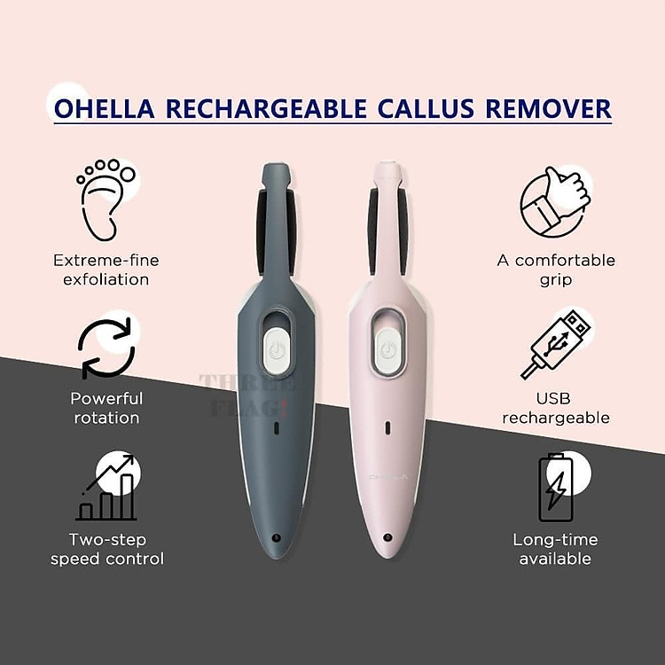 Máy Chà Gót Chân Tẩy Da Chết Bàn Chân Ohella Nội Địa Hàn Quốc Hàng chính hãng