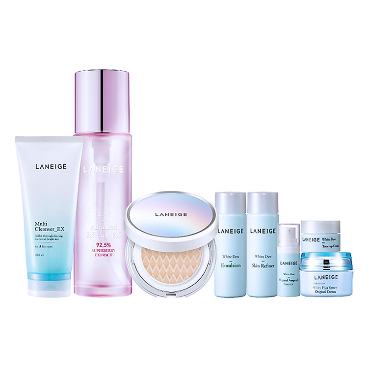 Bộ Trang Điểm Và Dưỡng Da Trắng Hồng Tự Nhiên Laneige