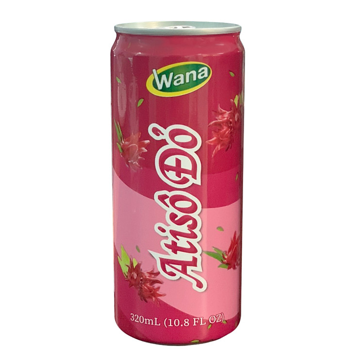 Nước giải khát - Hoa Atiso Đỏ (Hibiscus) - Lon 320ml - Thương Hiệu WANA - Thanh mát giải nhiệt - Hàng Chính hãng - Sản Xuất tại Việt Nam
