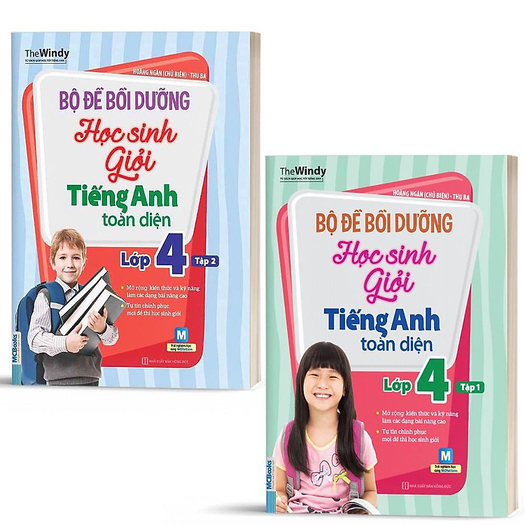 Sách - Combo 2 Tập Bộ Đề Bồi Dưỡng Học Sinh Giỏi Tiếng Anh Toàn Diện Lớp 4 - Tập 1 & Tập 2