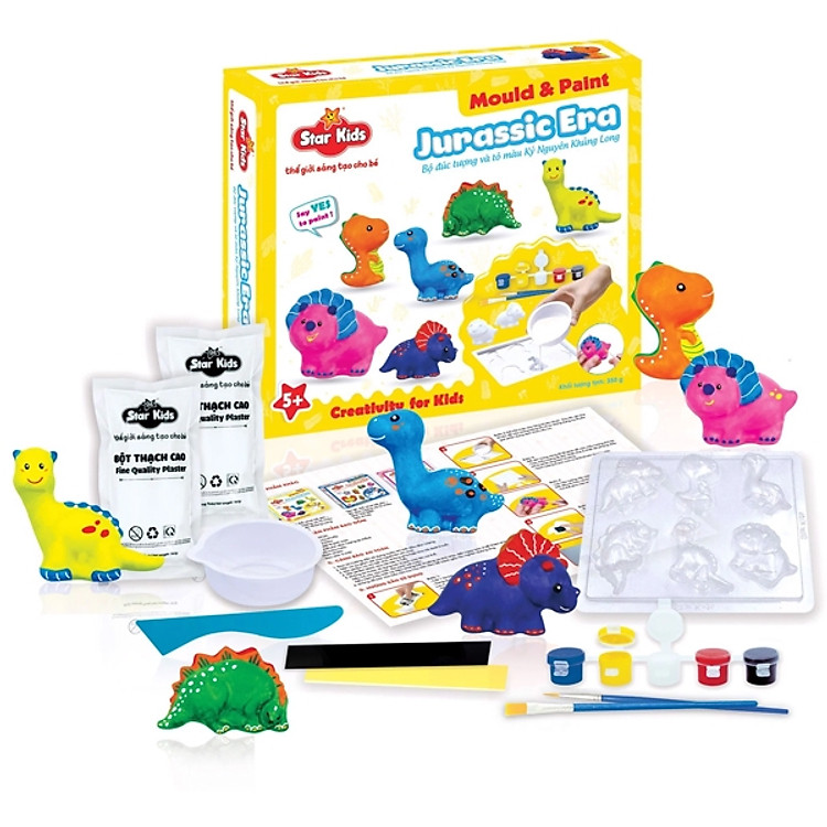 Bộ Đúc Tượng Và Tô Màu Kỷ Nguyên Khủng Long (K-131)