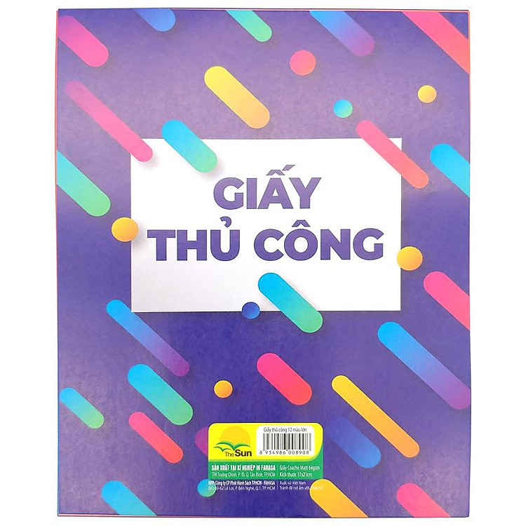 Giấy Thủ Công 12 Màu Khổ Lớn - Ảnh 2