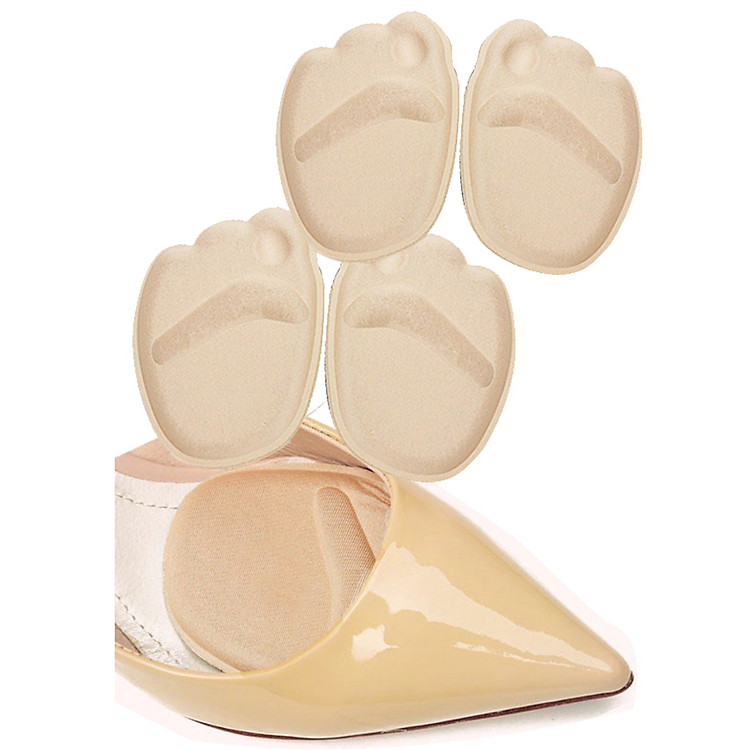 Combo 4 cặp lót giày cao gót giảm đau lòng bàn chân phía mũi lót giày hút mồ hôi chân khi mang giày bít mũi PK14-4