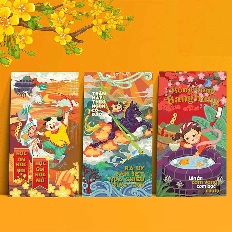 Bao Lì Xì - combo Tết Cổ Tích - Bao Lì Xì Tết Việt - Bao lì xì 2020 - bao lì xì tết - tết việt nam