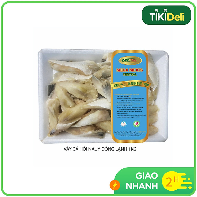 Vây Cá Hồi Nauy Đông Lạnh Mega Meat 1kg