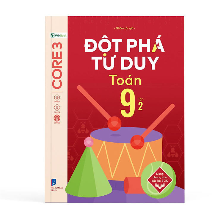 Sách - Đột phá tư duy Toán 9 tập 2 - in màu - Nhóm tác giả - Nhà xuất bản Dân Trí - WinBooks