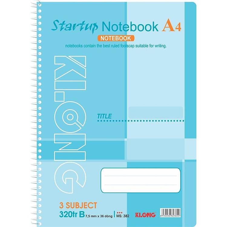 Sổ Kẻ Ngang Lò Xo Đơn Startup A4 (320 trang) - Ảnh 2