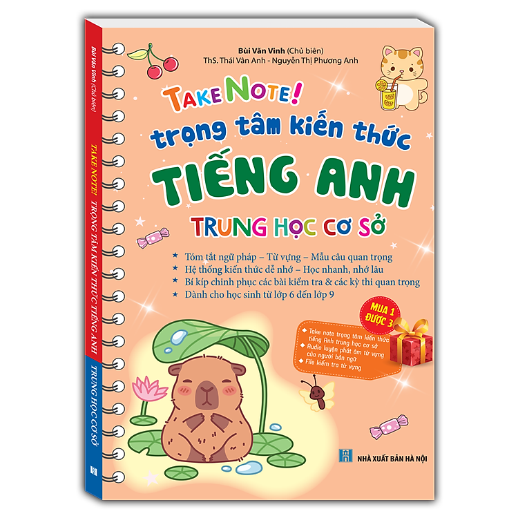 TAKE NOTE! Trọng tâm kiến thức tiếng anh trung học cơ sở