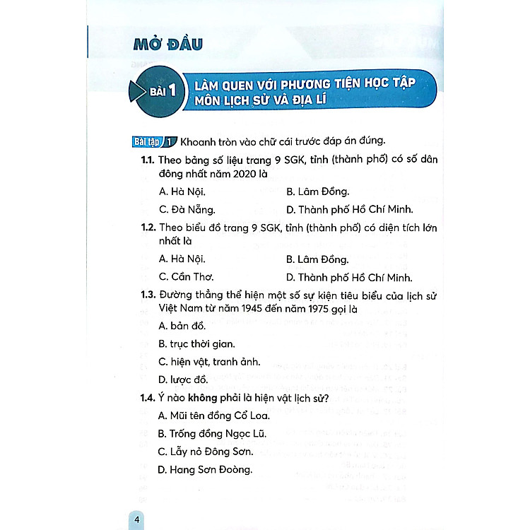 Giáo Khoa Vở Bài Tập Lịch Sử Và Địa Lí 4 (Kết Nối) - Ảnh 3