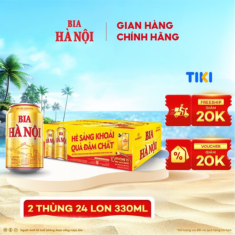 Bia Hà Nội phiên bản Tết 2026 - Thùng 24 lon 330ml