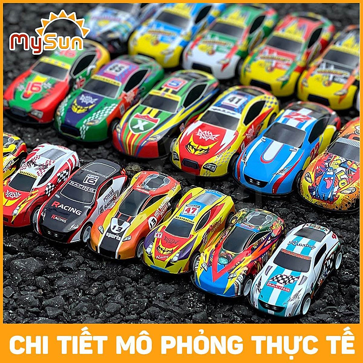 Bộ xe đua ô tô mô hình cho bé Chính hãng Tiết kiệm - Hình ảnh 4