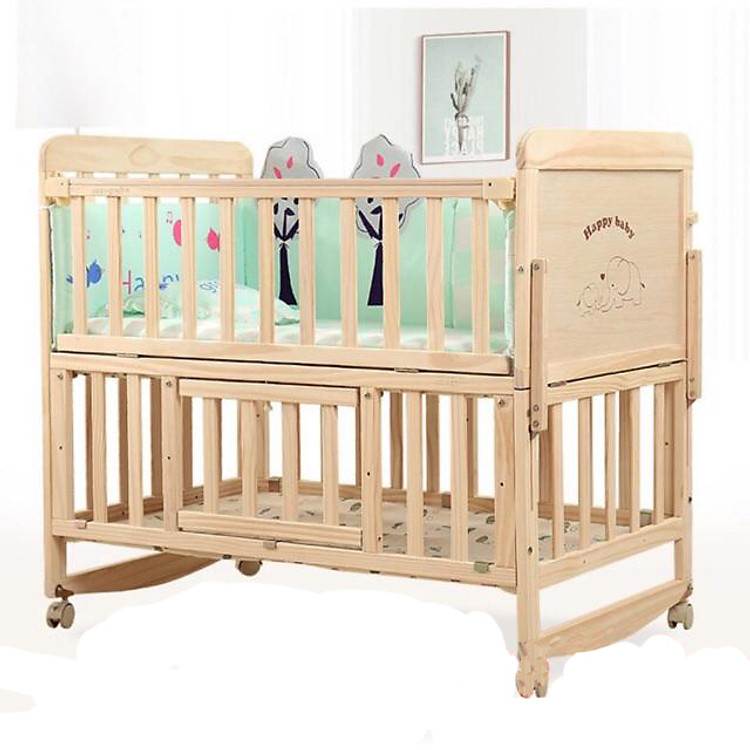 NÔI CŨI GỖ, GIƯỜNG CŨI CHO BÉ S218