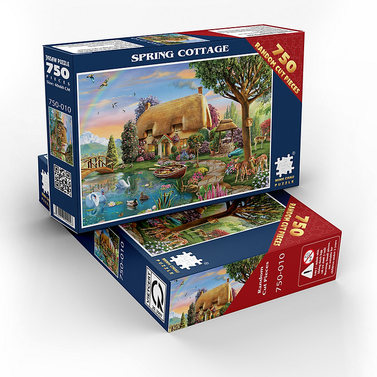 Tìm mua tại Avakids: Tranh Xếp Hình 750 Mảnh Spring Cottage - Ngập tràn khuyến mãi
