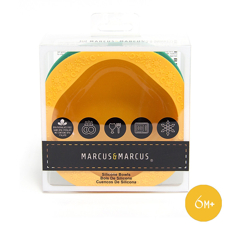 Bát ăn dặm silicon set 2 cái Marcus & Marcus Chính hãng Giá tốt - Hình ảnh 2