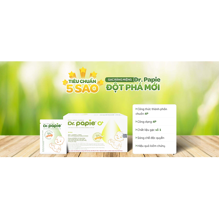 Combo 2 Gạc răng miệng Dr. Papie Chính hãng Ưu đãi - Hình ảnh 2